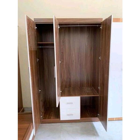 TỦ QUẦN ÁO 3 Cánh Gỗ MDF Phủ Melamine Chống Xước Chất Lượng Cao Giá Rẻ Nhất Hà Nội