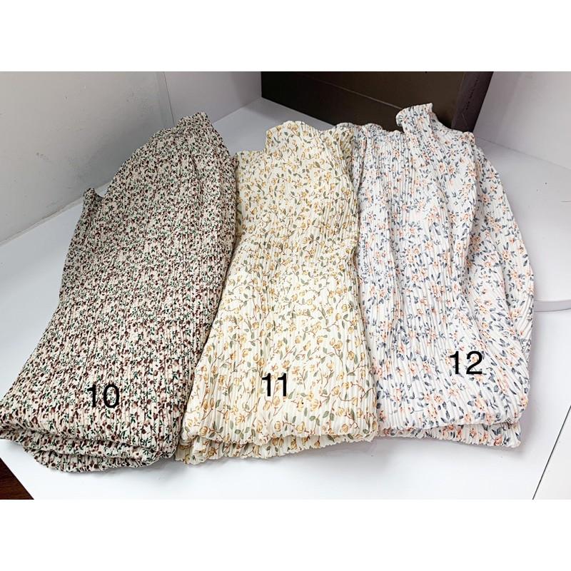 Chân Váy Hoa Nhí Xếp Ly Pastel Vintage Có Sẵn Siêu Xinh - Hàng cao cấp kèm ảnh chụp thật