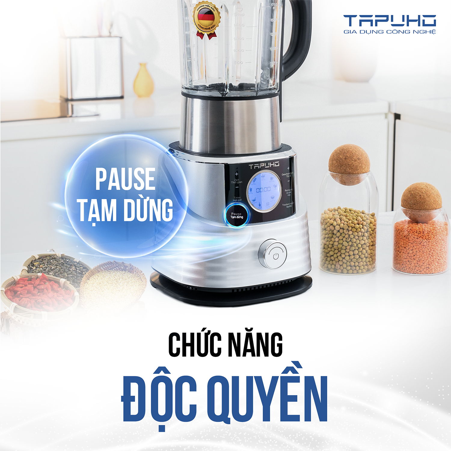 Máy làm sữa hạt Tapuho T01- Thương hiệu Đức