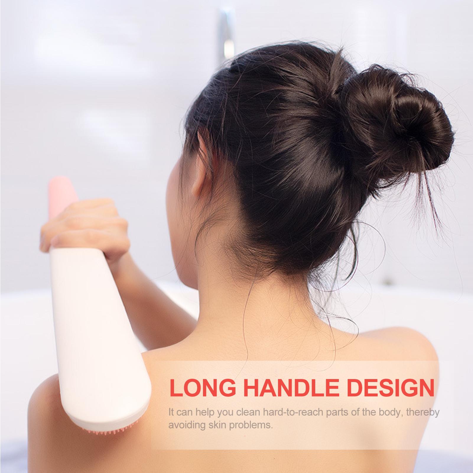 Bàn chải bằng điện, chất liệu silicon, giúp tẩy tế bào chết, massage