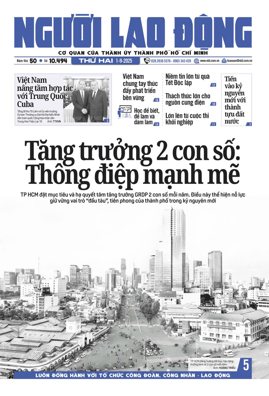 Nhật báo Người Lao Động từ ngày 01-09-2025 đến 07-09-2025
