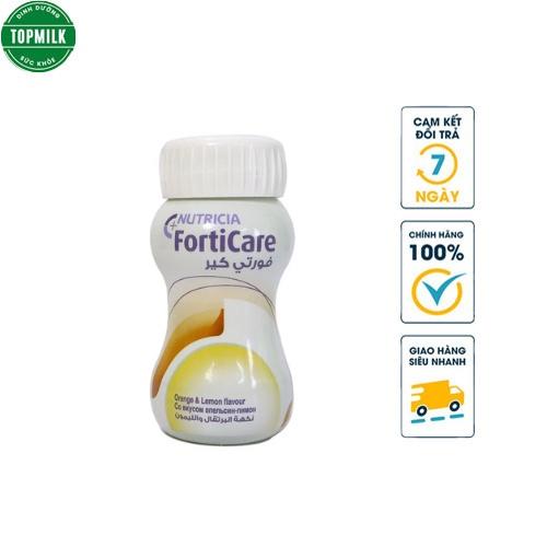 Sữa nước Nutricia Forticare Lốc 4 Chai 125ml Vị Cam Chanh