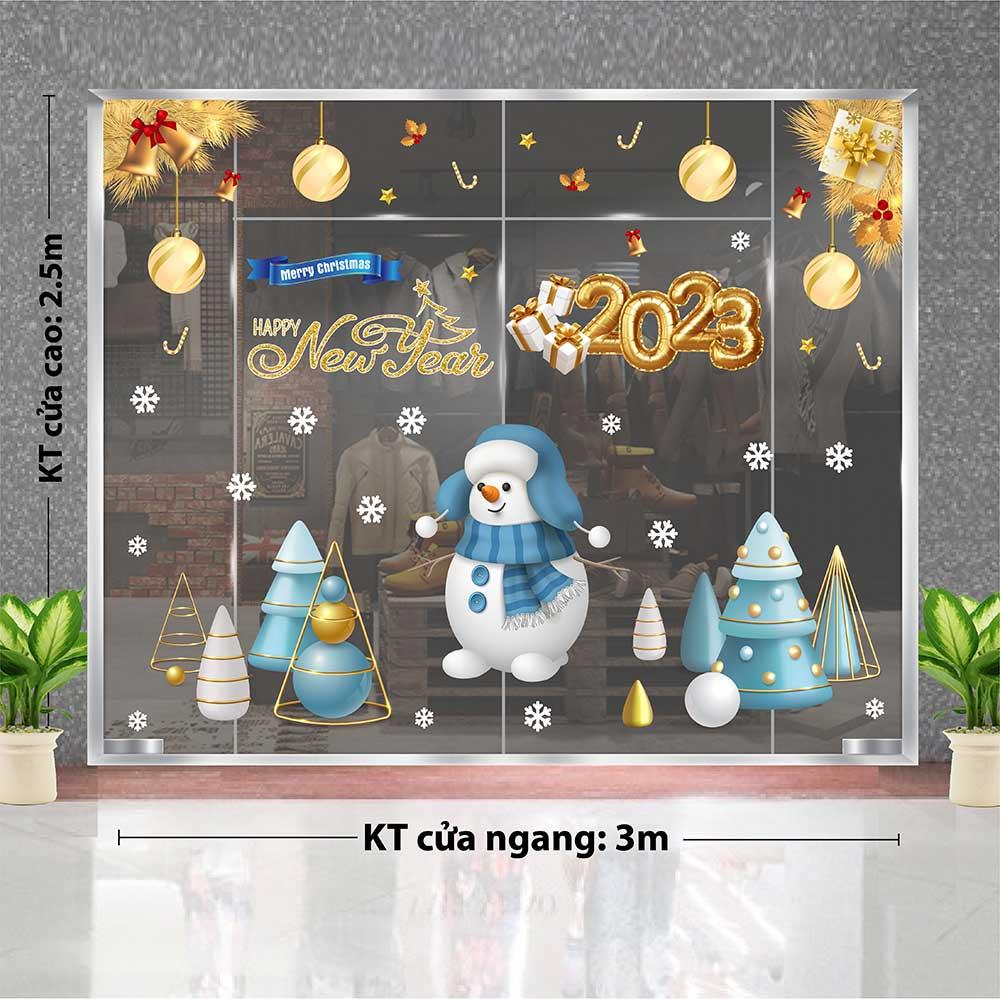 DECAL TRANG TRÍ GIÁNG SINH 2023 COMBO SỐ 23