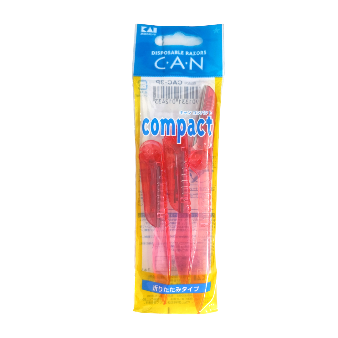 Dao Cạo Lông Mày Cán Gập Kai 12433 - 3P (Set 3 cây)
