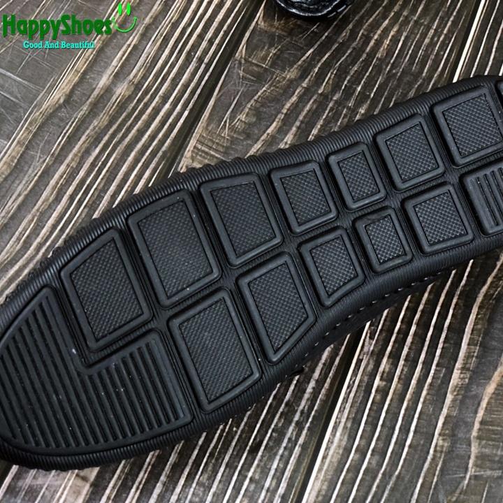 Giày Lười Nam Công Sở Happyshoes Da Bò Thật Dập Vân Cá Sấu - HS82