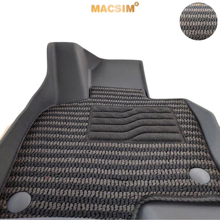Thảm Lót Sàn 2 Lớp TPE Macsim Mazda CX5 Chuẩn Form, Bền, Không Mùi (sd3 xám đen ct)