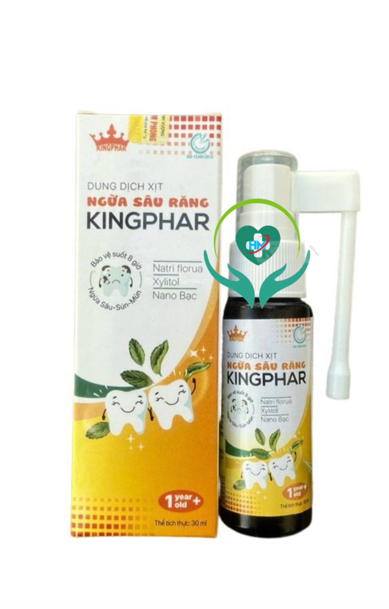 Chai xịt sâu răng Kingphar, chai 30ml, chiết xuất thảo dược