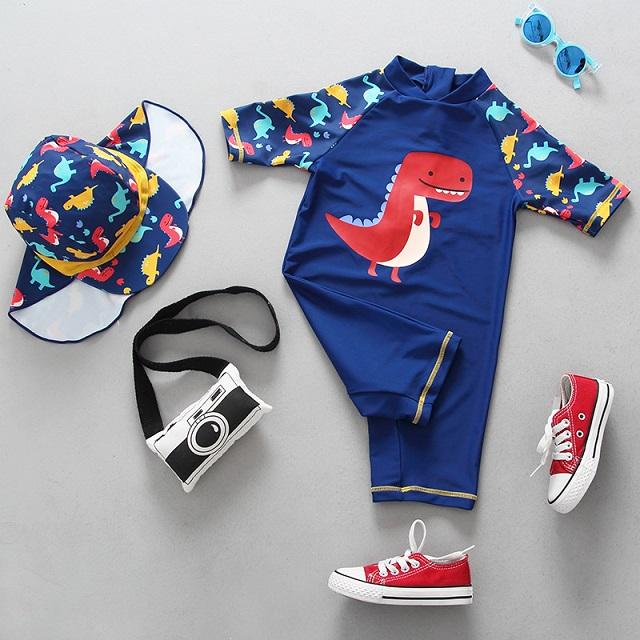 Đồ Bơi Trẻ Em Đồ Bơi Trẻ Em 1 Chống Tia UV Cho Bé Đồ Bơi Cá Mập Khủng Long Áo Tắm Bé Trai Bé Tập Bơi