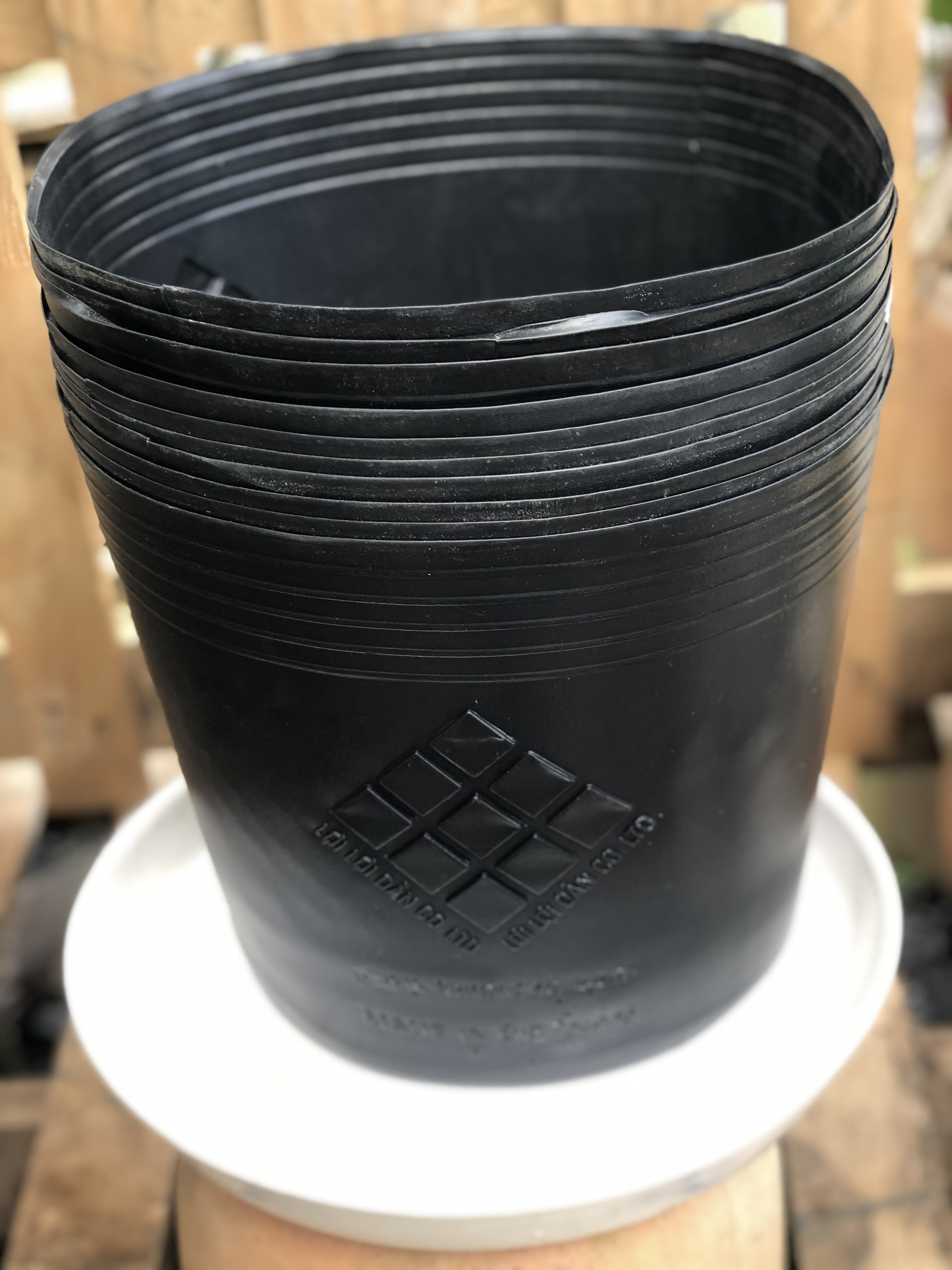 Bộ 10 chậu nhựa trồng cây lâu năm DS5 kích thước fi 330 x 270 mm