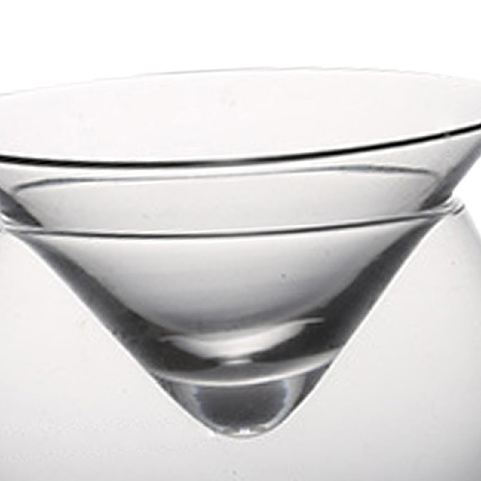 2 Set Molecular Cup Iced Caviar Liquor Conical Glass for Home Bar S + L
