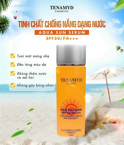 Tinh Chất Chống Nắng Tenamyd Dạng Nước SPF50/PA+++ 70ml