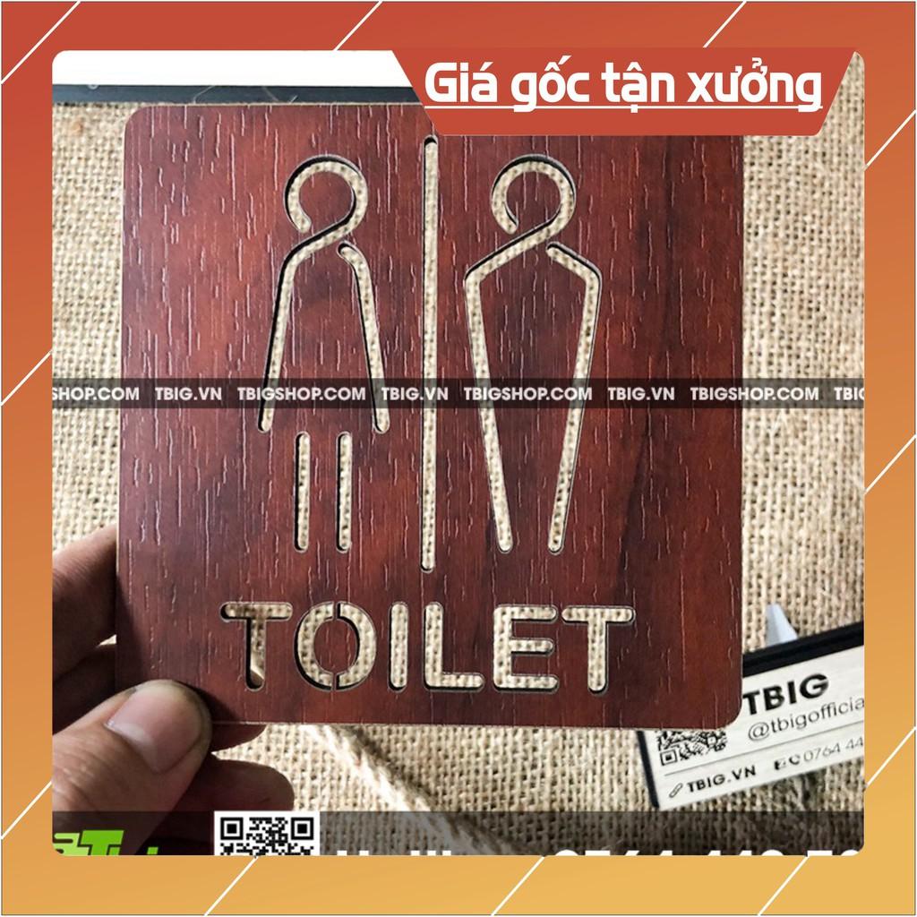 Bảng toilet Nam - Nữ cắt laser mẫu đơn giản