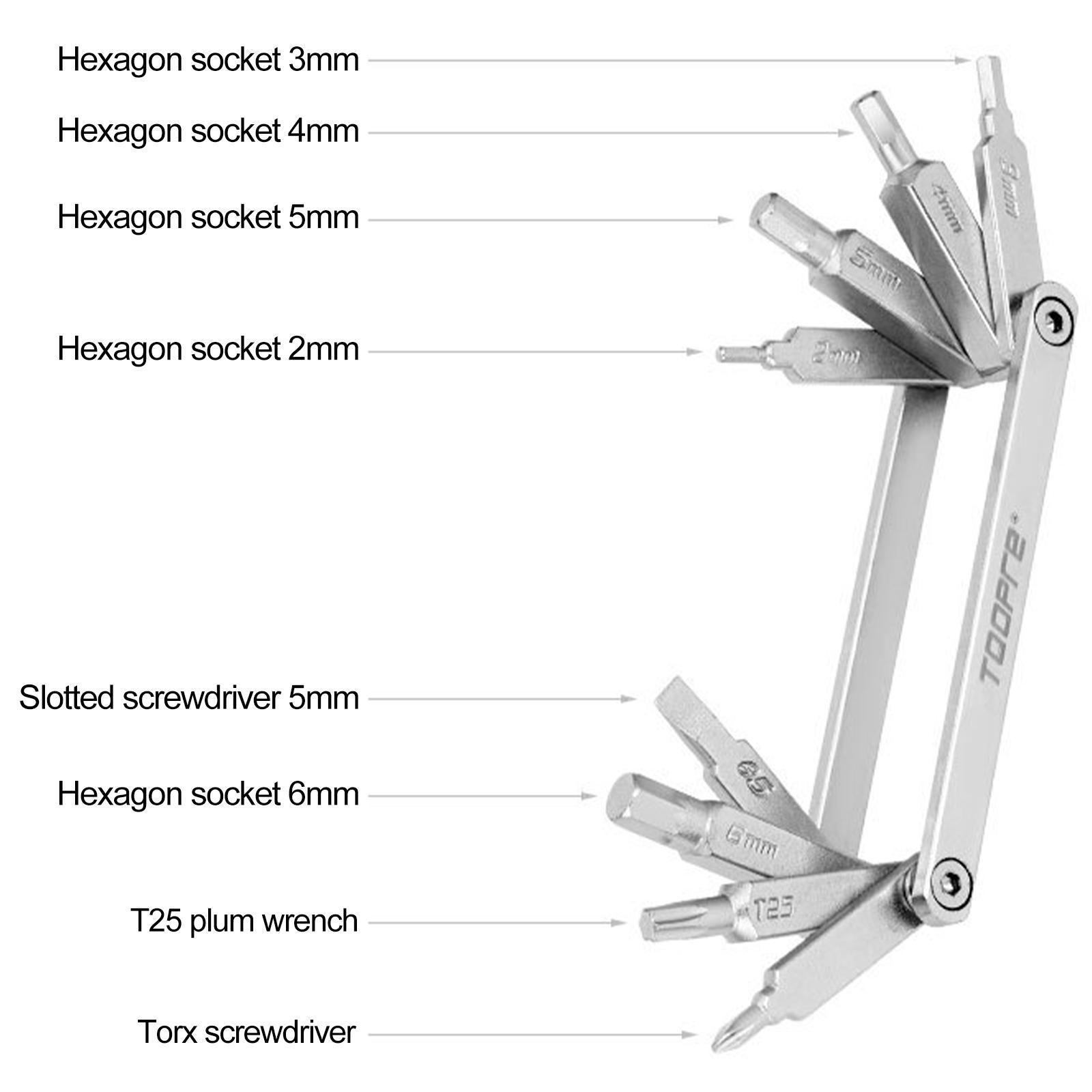 Multifunctional Bike Cycling Mechanic Repair Tool , Tool , Portable Repair Tool Set, Folding Repair Tool Set