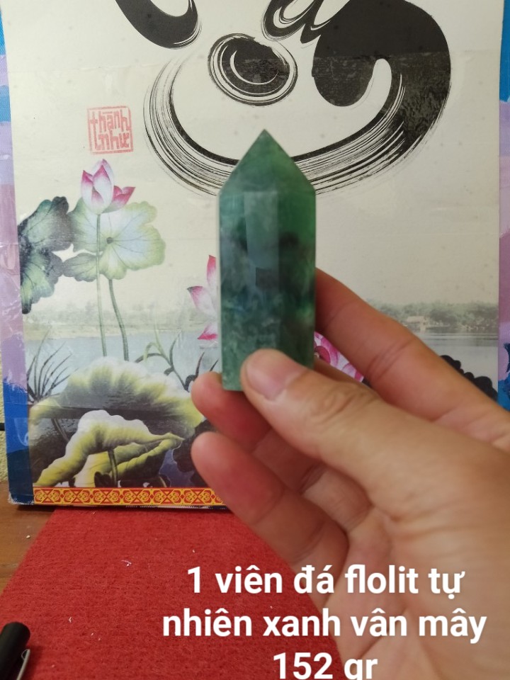 Trụ Đá Flourite Tự Nhiên Màu Xanh, Đá Thanh Tẩy Giúp Hỗ Trợ Reiki, Thiền Định, Sưu Tầm, Chặn Giấy