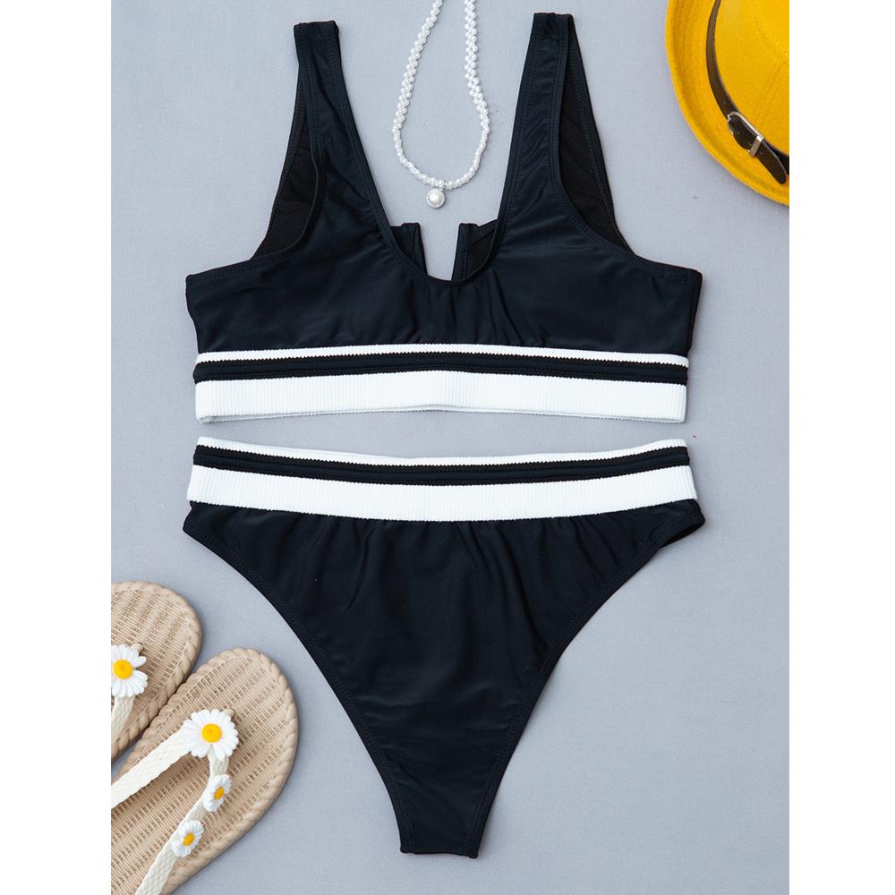Dây Bikini 2021 Sexy Đồ Bơi Nữ Cổ Chữ V Đồ Bơi Nữ 2 Mảnh Bikini Bộ Brasil Đồ Tắm Đi Biển Mùa Hè Mặc Bơi
