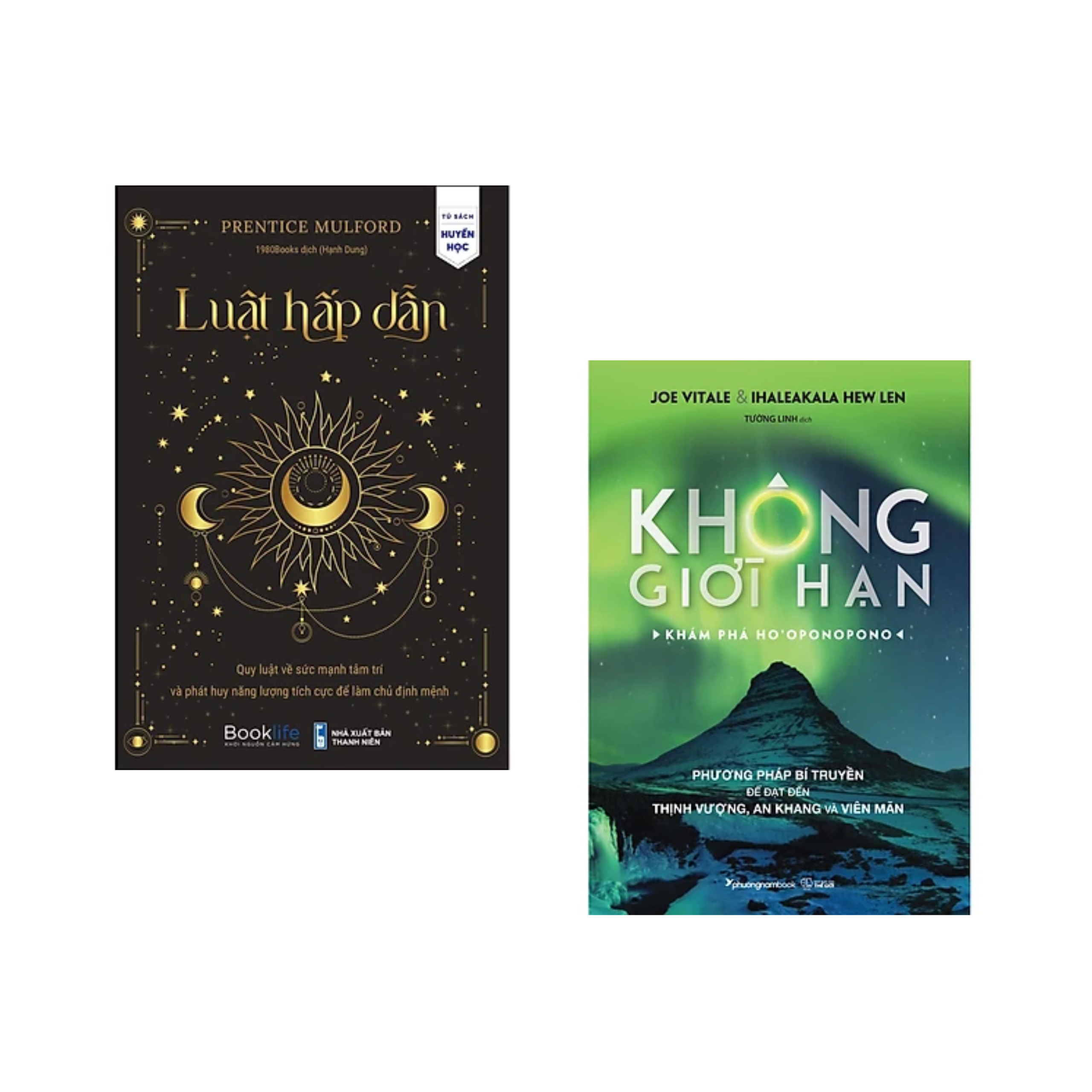 Combo sách Tư Duy Kĩ Năng Sống: Không Giới Hạn - Khám Phá HO'OPONOPONO+ Luật Hấp Dẫn - Quy Luật Về Sức Mạnh Tâm Trí Và Phát Huy Năng Lượng Tích Cực Để Làm Chủ Định Mệnh / Tặng Book mark