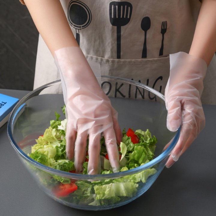 Hộp 100 Găng Tay Mỏng, Siêu Dai, Dùng 1 Lần, Nấu Ăn - Làm Bếp - Vệ Sinh - Tiện Dụng Trong Nhà, An Toàn Cho Tay . Kingler 5858