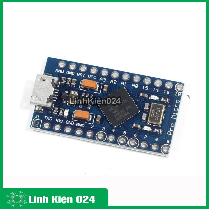 Sản phẩm KIT Arduino Pro Micro 5V/16Mhz ATmega32U4 ( BH : 1 tháng )