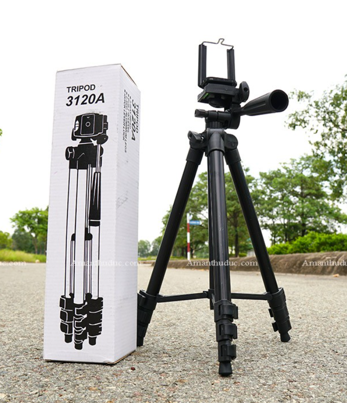 Tripod giá đỡ điện thoại máy ảnh livestream remote mini xịn giá rẻ nhất 3120 3120A 3 chân