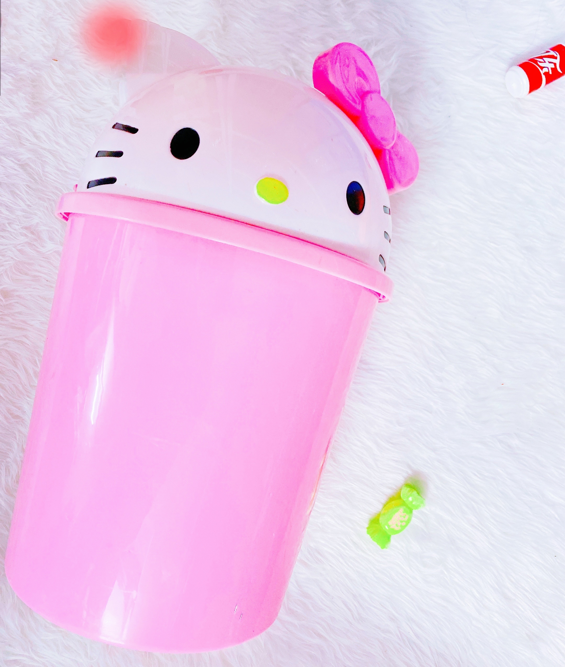 Thùng Rác Hello Kitty Lớn 40 x 20 cm Để Văn Phòng