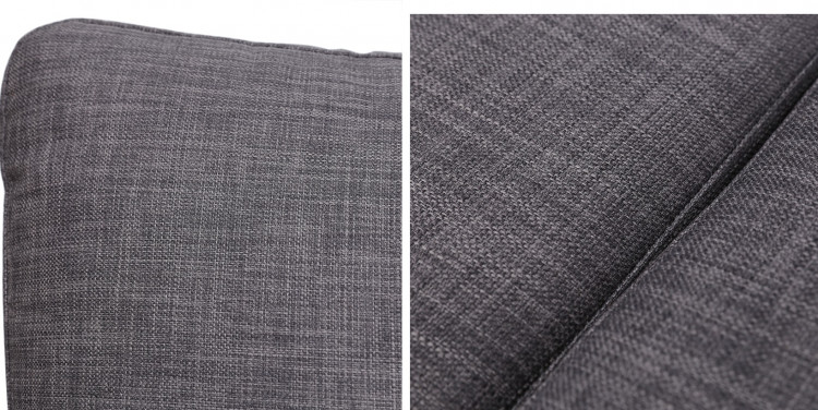 Sofa nỉ và 2 đôn V9.SF.04 240 x 160 x 80 cm (Ghi xám)