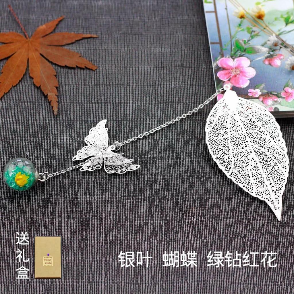 Bookmark chặn giấy kim loại hình bướm