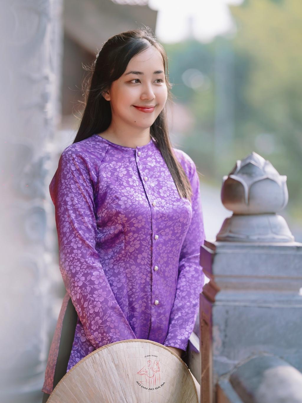 Bộ áo bà ba gấm Tím- Có bộ bà ba Bigsize- may sỉ bà ba toàn quốc - May bộ bà ba theo yêu cầu - Bộ gấm tím tốt