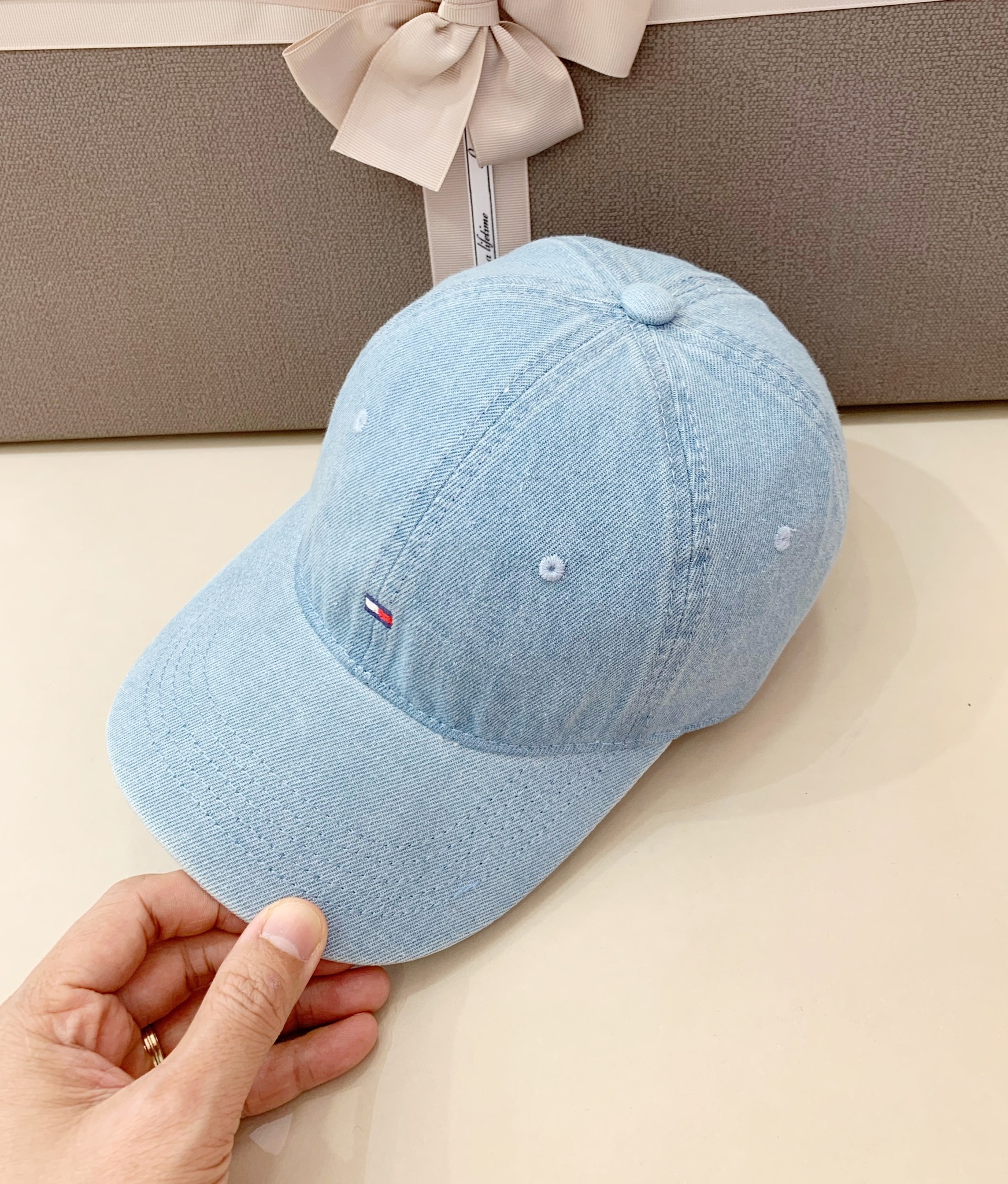 Nón kết, mũ lưỡi trai Tom phối vải jeans form chuẩn thời trang cao cấp