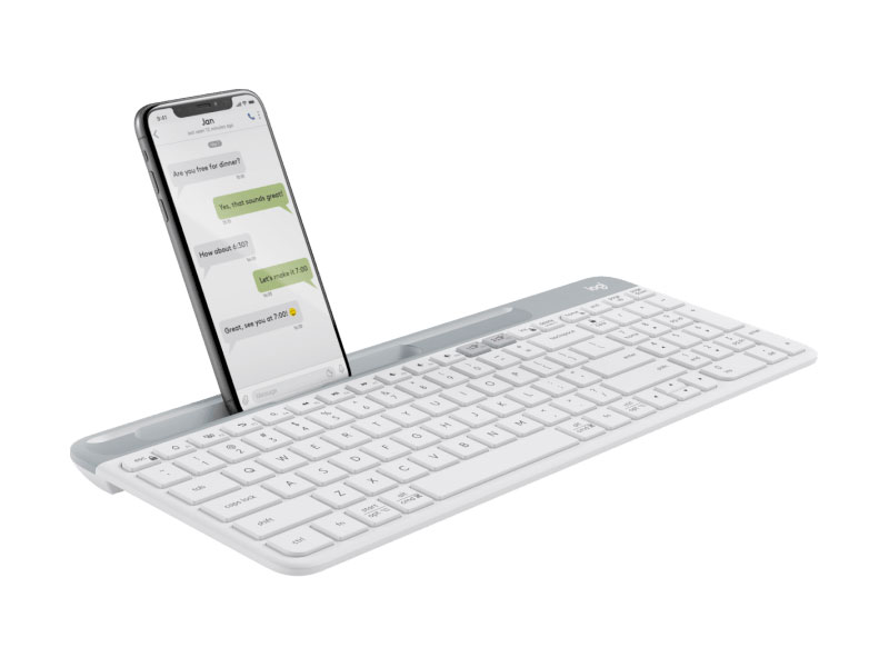 Bàn phím Logitech K580 Slim Multi device - Bluetooth, USB Unifying, Kết nối đa thiết bị - Hàng Chính Hãng - Bảo Hành 12 Tháng