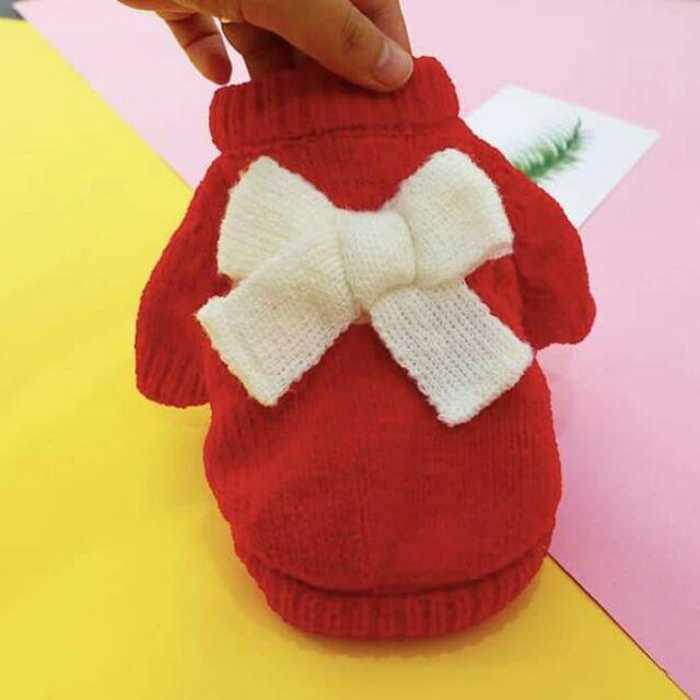 Áo len Noel cho Cún size < 4 kg