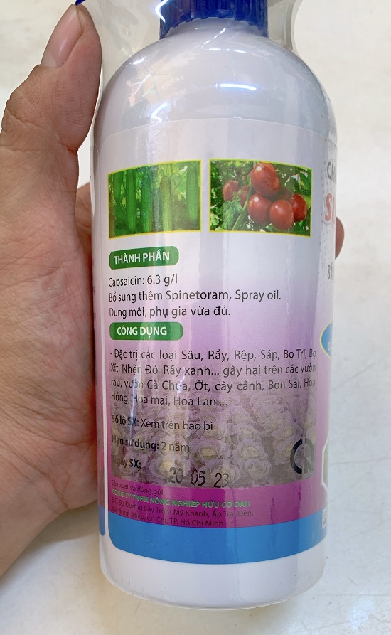 Chế Phẩm Trừ Sâu Sinh Học Super Spray 550ML - Dạng Xịt - Trị Sâu Ăn Lá, Rầy, Rệp Sáp, Bõ Trĩ, Bọ Xít, Rầy Xanh