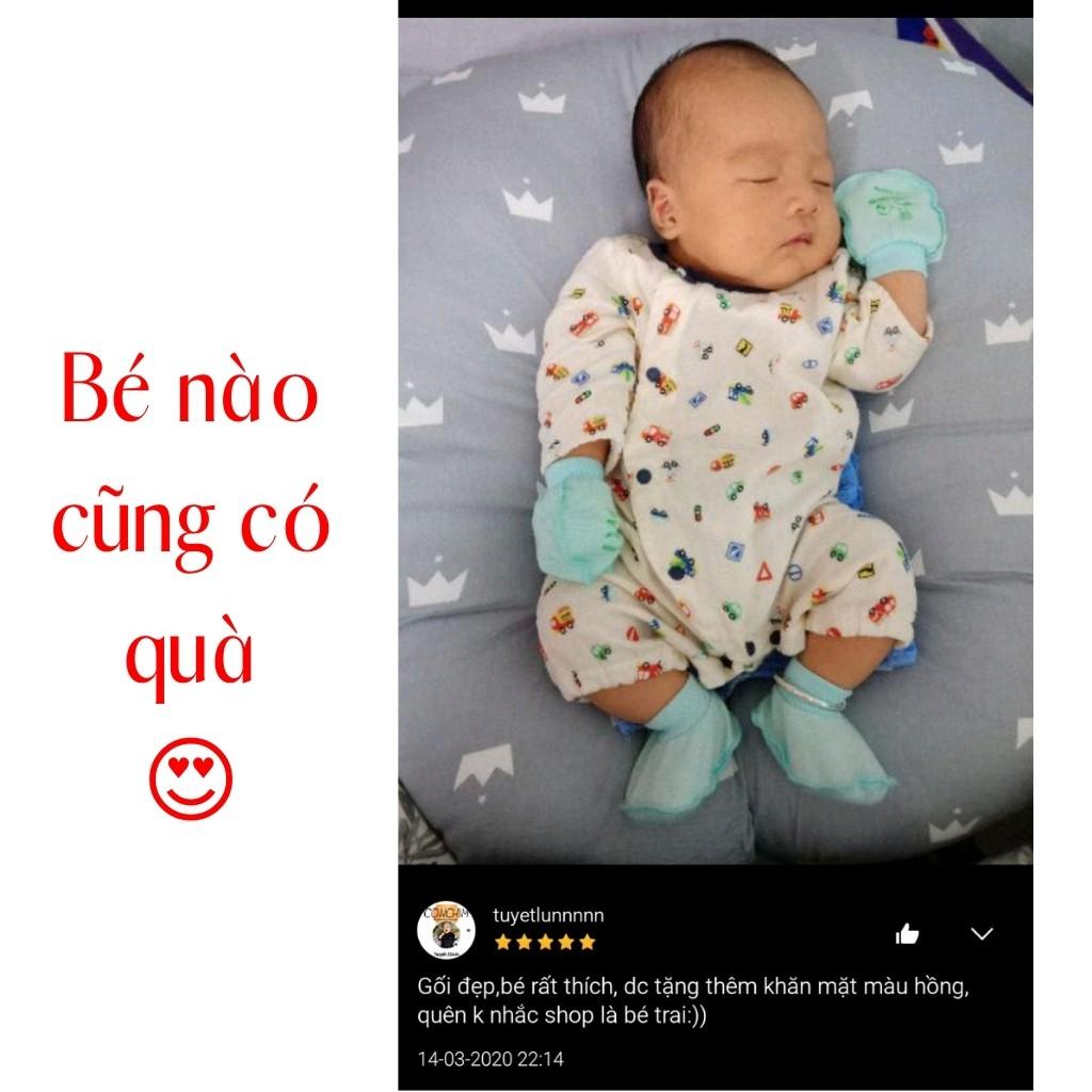 Gối Chống Trào Ngược ️TẶNGQUÀ️ Gối Đa Năng Chữ C cho bé sơ sinh ngủ ngon hết nôn trớ