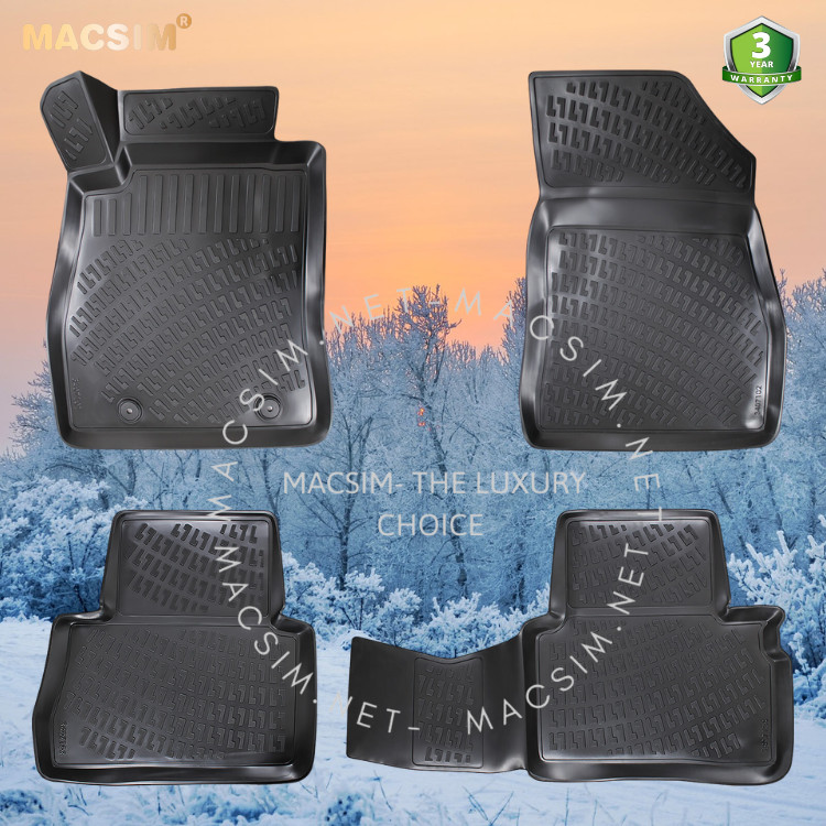 Thảm lót sàn ô tô nhựa TPU Silicon Nissan Juke first generation  2010- 2019 Nhãn hiệu Macsim