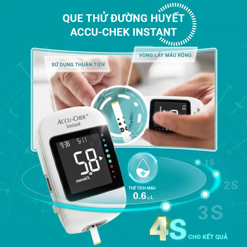 Hộp 50 Que Thử Đường Huyết ACCU-CHEK Instant