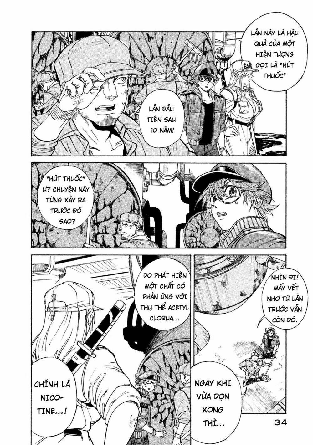 biệt đội tế bào black - hataraku saibou black chapter 1 34