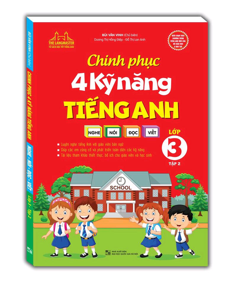 Combo 2 Cuốn Chinh phục 4 kỹ năng tiếng anh Nghe - nói - đọc - viết lớp 3
