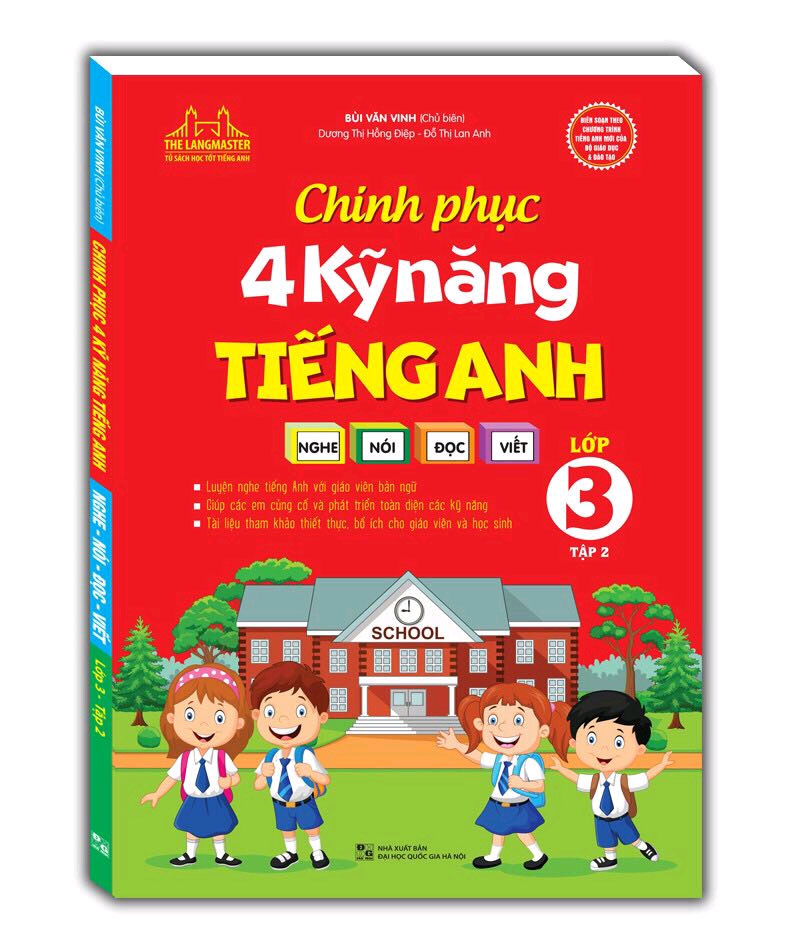 Combo 2 Cuốn Chinh phục 4 kỹ năng tiếng anh Nghe - nói - đọc - viết lớp 3