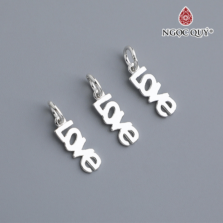 Charm treo hình chữ LOVE - Ngọc Quý Gemstones