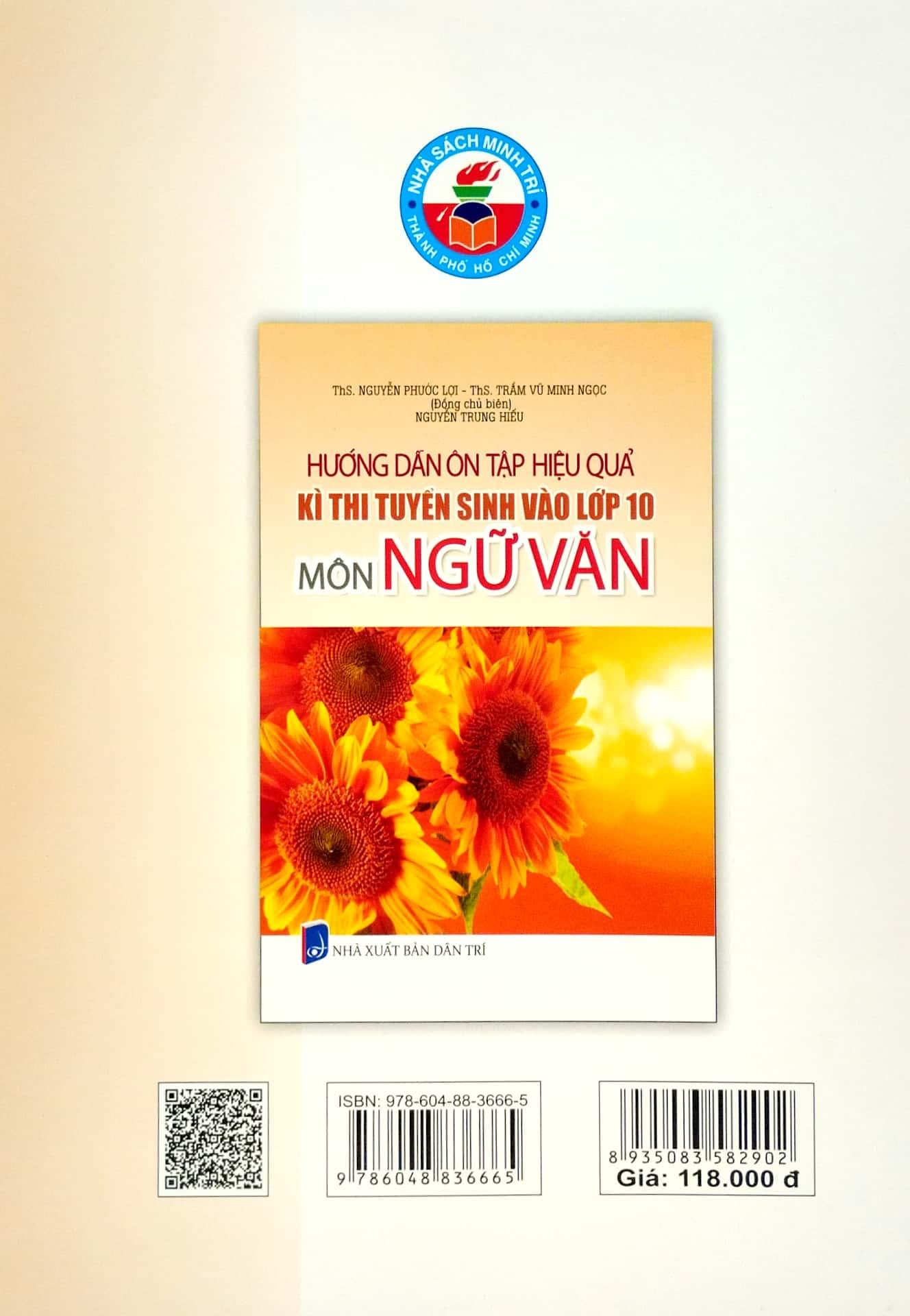 Hướng Dẫn Ôn Tập Hiệu Quả Kì Thi Tuyển Sinh Vào Lớp 10 - Môn Ngữ Văn