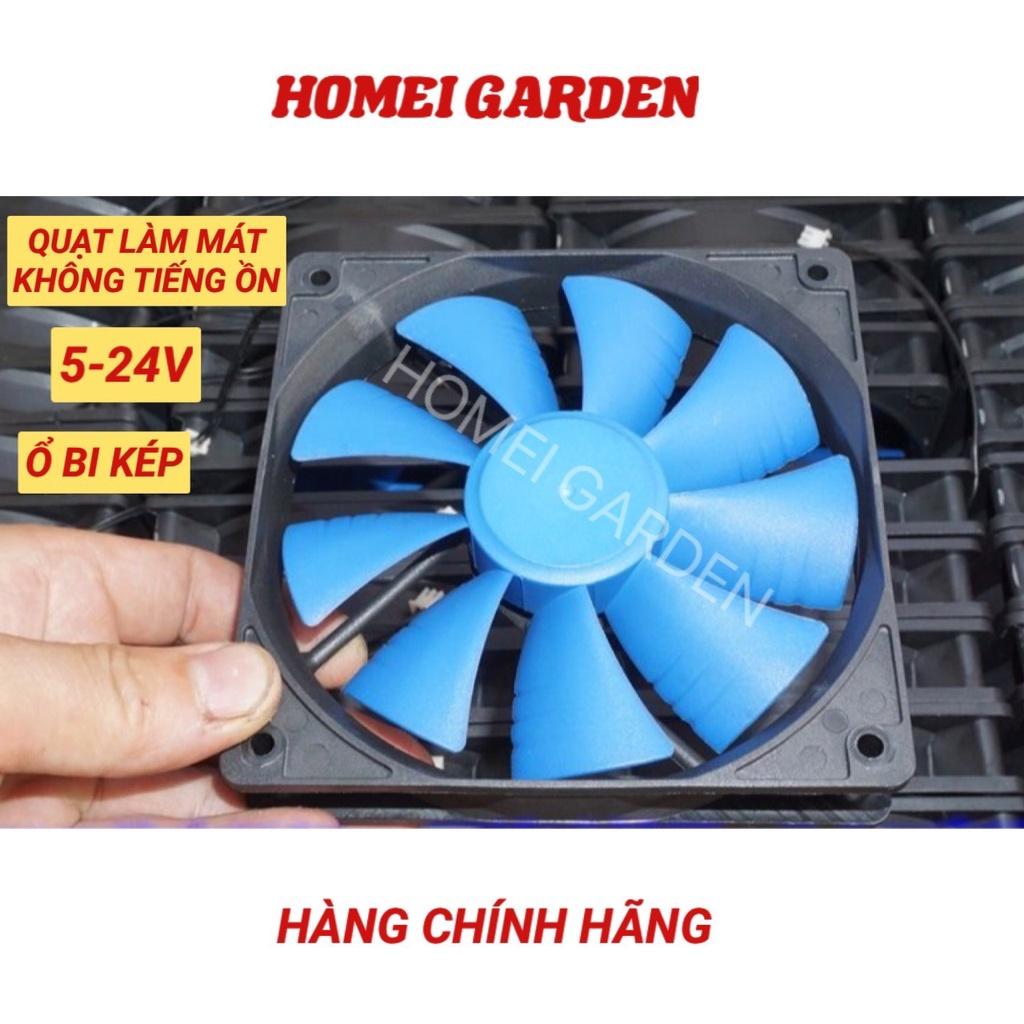 Quạt làm mát điện áp rộng 5V-24V, quạt làm mát không ồn, ổ bi đôi chất lượng cao - G0014