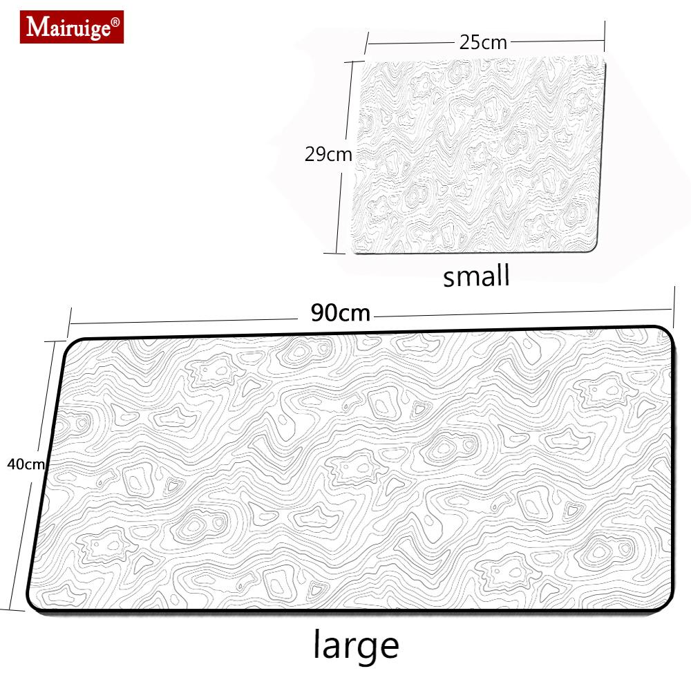 Big Art Mousepad Trắng bàn trang trí bàn tay màu đen trên bàn Pads Máy tính Mat XXL Chuột Pad Mở rộng Pad Deskmat Office