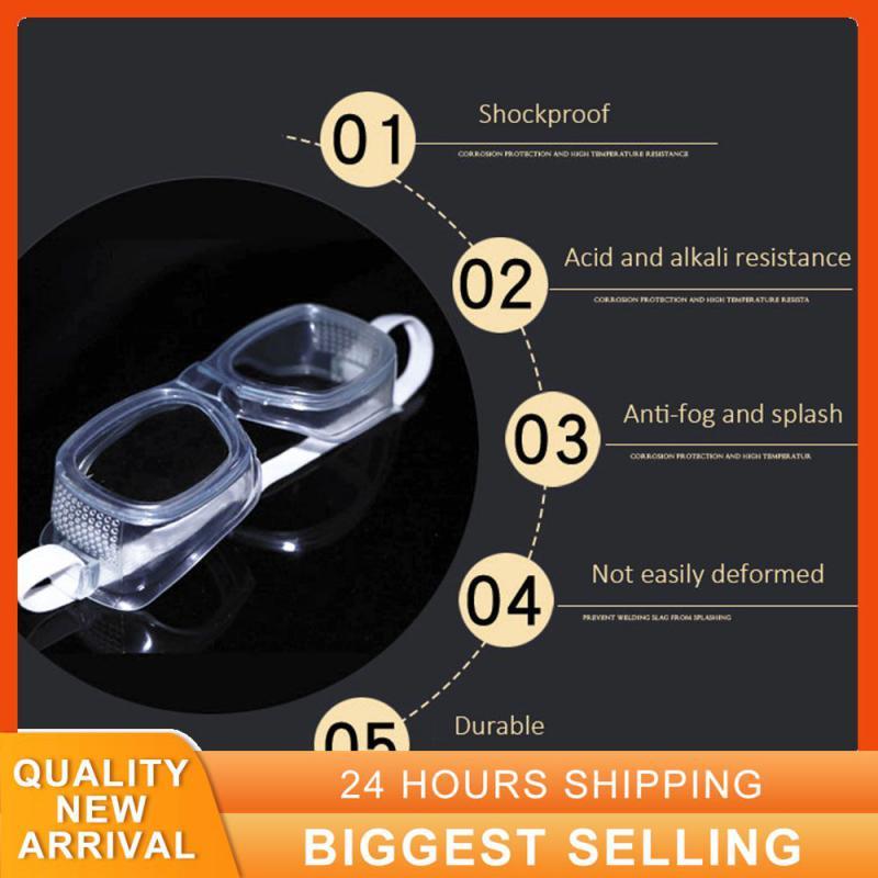HD Rõ Ràng Kính An Toàn Đi Xe Đạp Chống Gió Chống Bụi Chống Sương Mù Kính Bảo Vệ Kính Mắt Kính Ngoài Trời Góc Nhìn Rộng Color: white C2