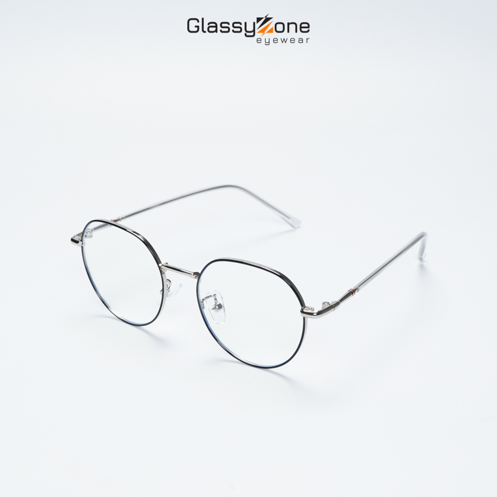 Gọng kính cận, Mắt kính giả cận kim loại Form Oval Unisex Nam Nữ thanh mảnh Katasahi - GlassyZone