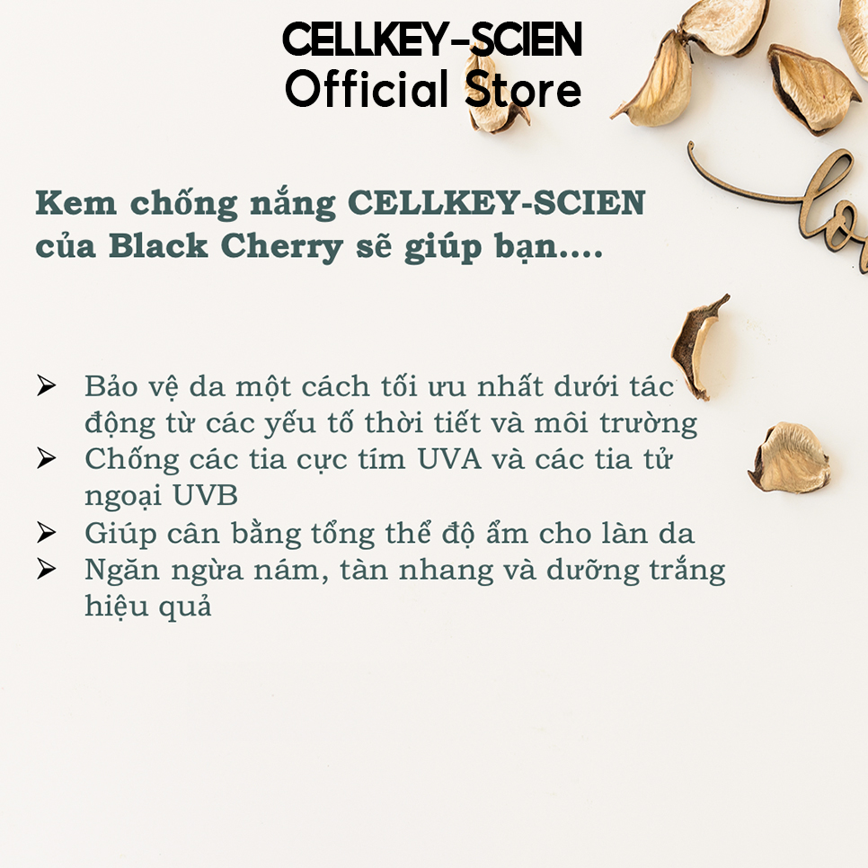 Combo 2 Kem Chống Nắng Tế Bào Gốc Kiềm Dầu Chống Nhăn Dưỡng Ẩm Trắng Da Cellkey-Scien Multi Perfect Sun Cream SPF50+PA+++