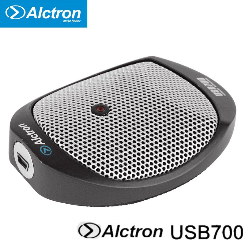 Micro Để Bàn Altctron USB700 Chuyên Dùng Thu Âm Cho Máy Tính PC, Laptop Phục Vụ Họp Trực Tuyến, Học Online Kèm Đèn LED USB - Hàng Chính Hãng