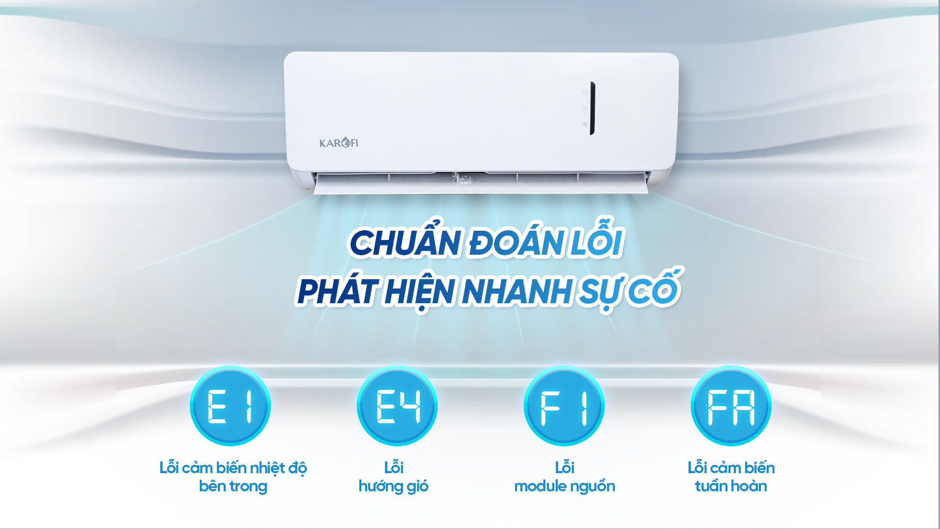 Điều hòa không khí 9000 BTU Karofi KDC-WF309 - hàng chính hãng - Giao và lắp đặt toàn quốc