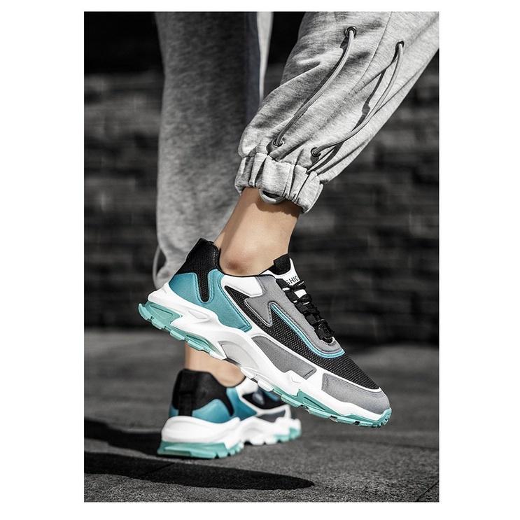 Giày Sneakers Nam -Trẻ Trung S0100 Đế Màu kết hợp tăng chiều cao