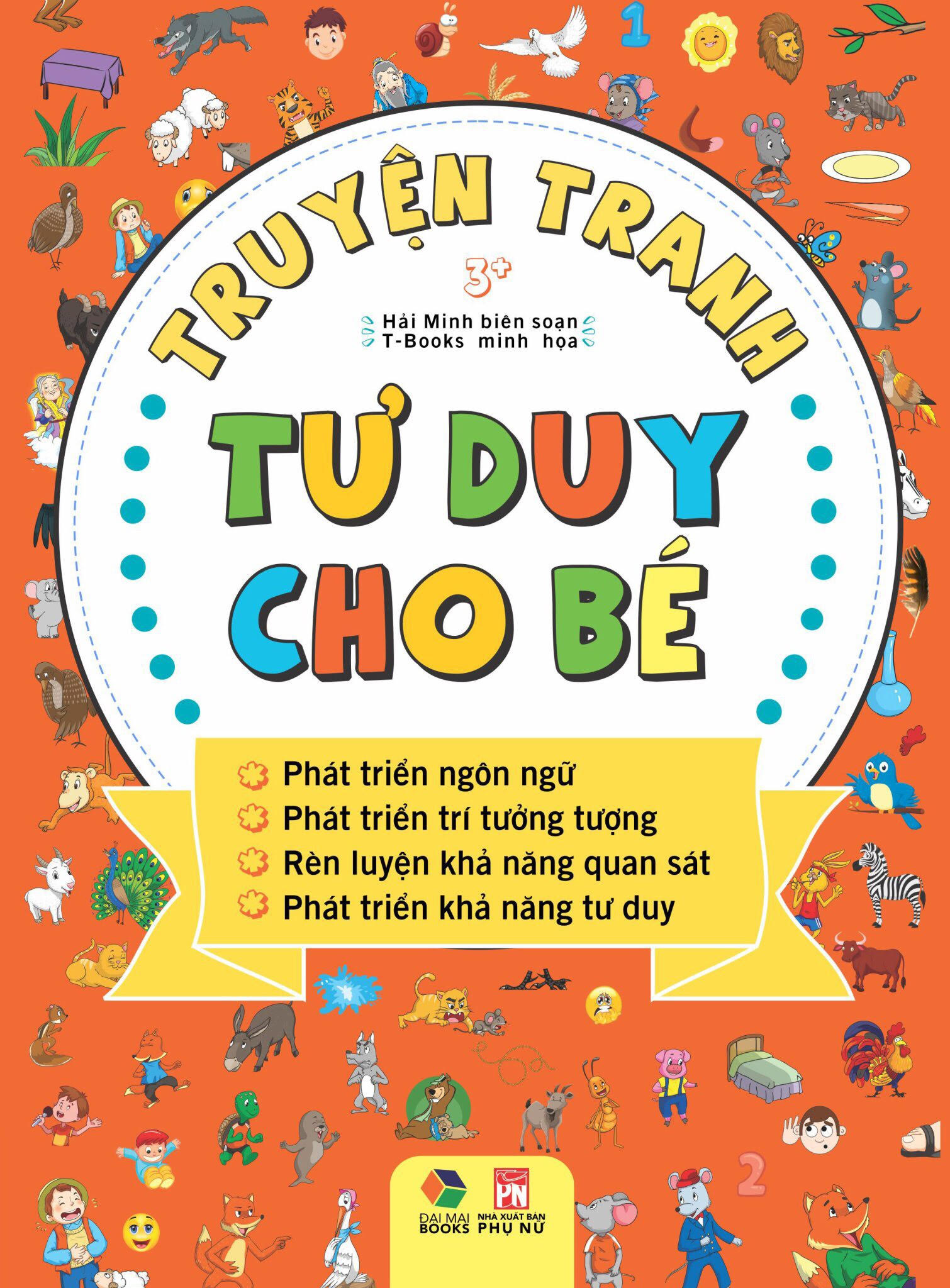 Combo Truyện tranh tư duy cho bé + vui học thành ngữ tục ngữ ca dao bằng tranh