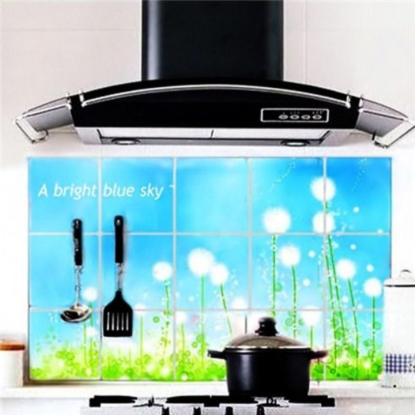 Bộ 4 Giấy dán bếp chịu nhiệt loại lớn 60x90cm - giao mẫu ngẫu nhiên
