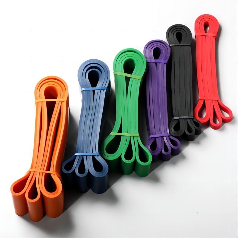 Băng tập thể dục kéo lên băng đàn hồi hạng nặng nhiệm vụ cao su Loop Loop Power Band Set Home Gym Workout Mở rộng Color: Purple